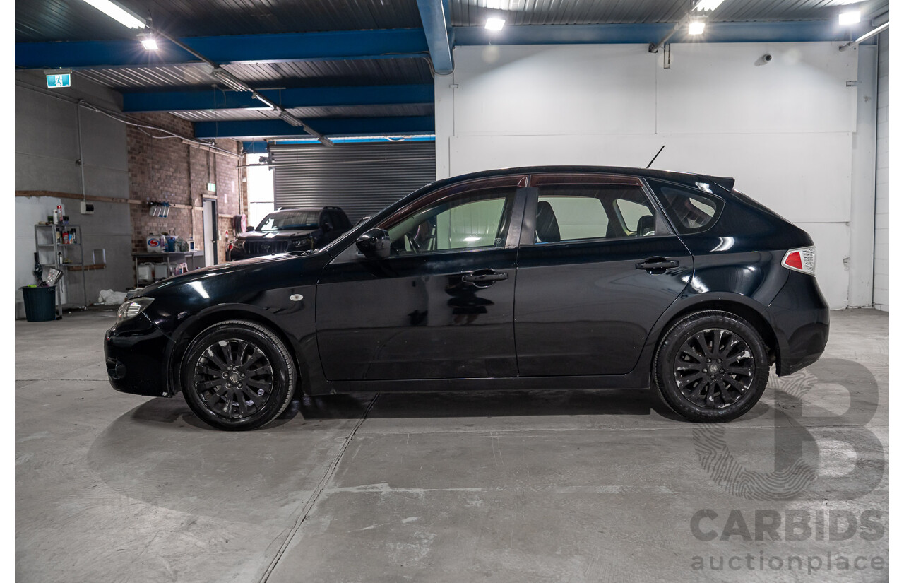 01/2009 Subaru Impreza R (AWD) MY09 5D Hatchback Black 2.0L