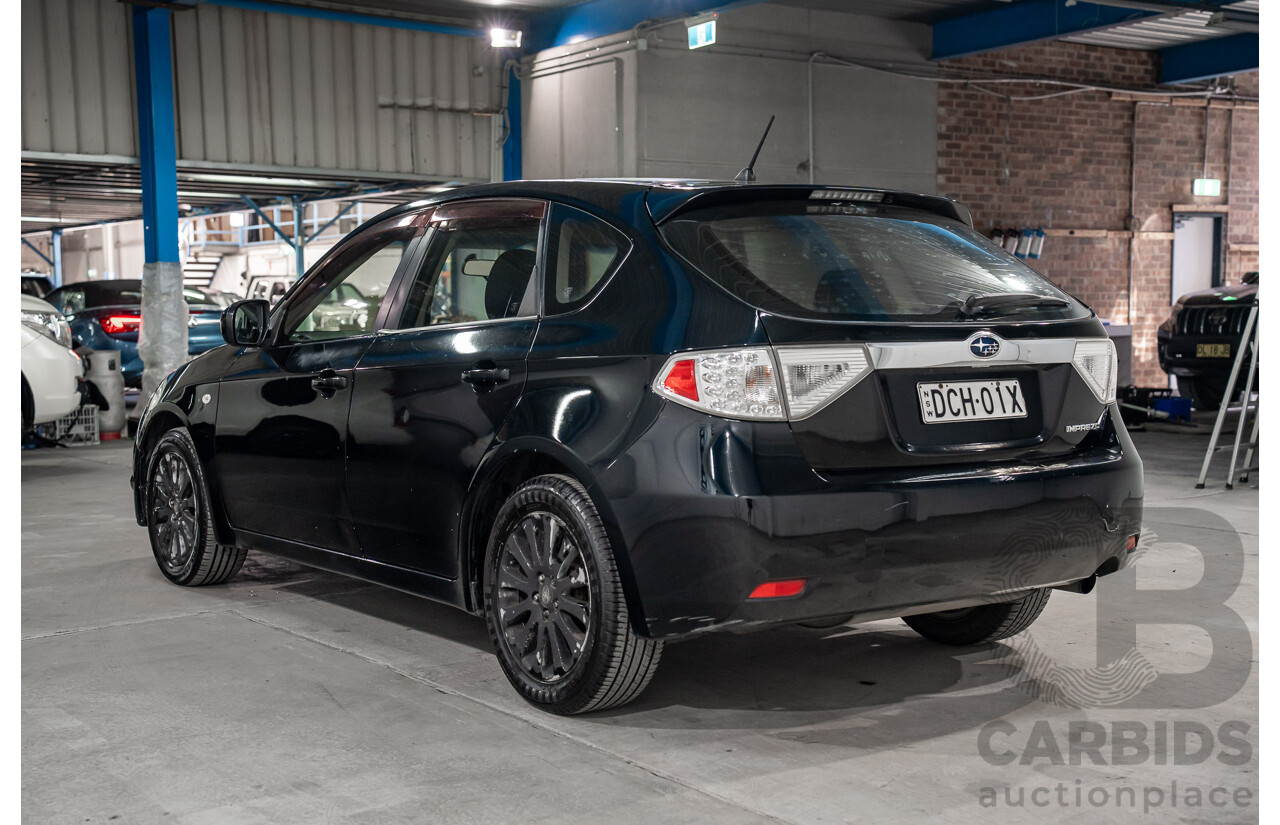 01/2009 Subaru Impreza R (AWD) MY09 5D Hatchback Black 2.0L