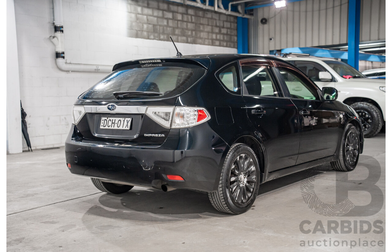 01/2009 Subaru Impreza R (AWD) MY09 5D Hatchback Black 2.0L