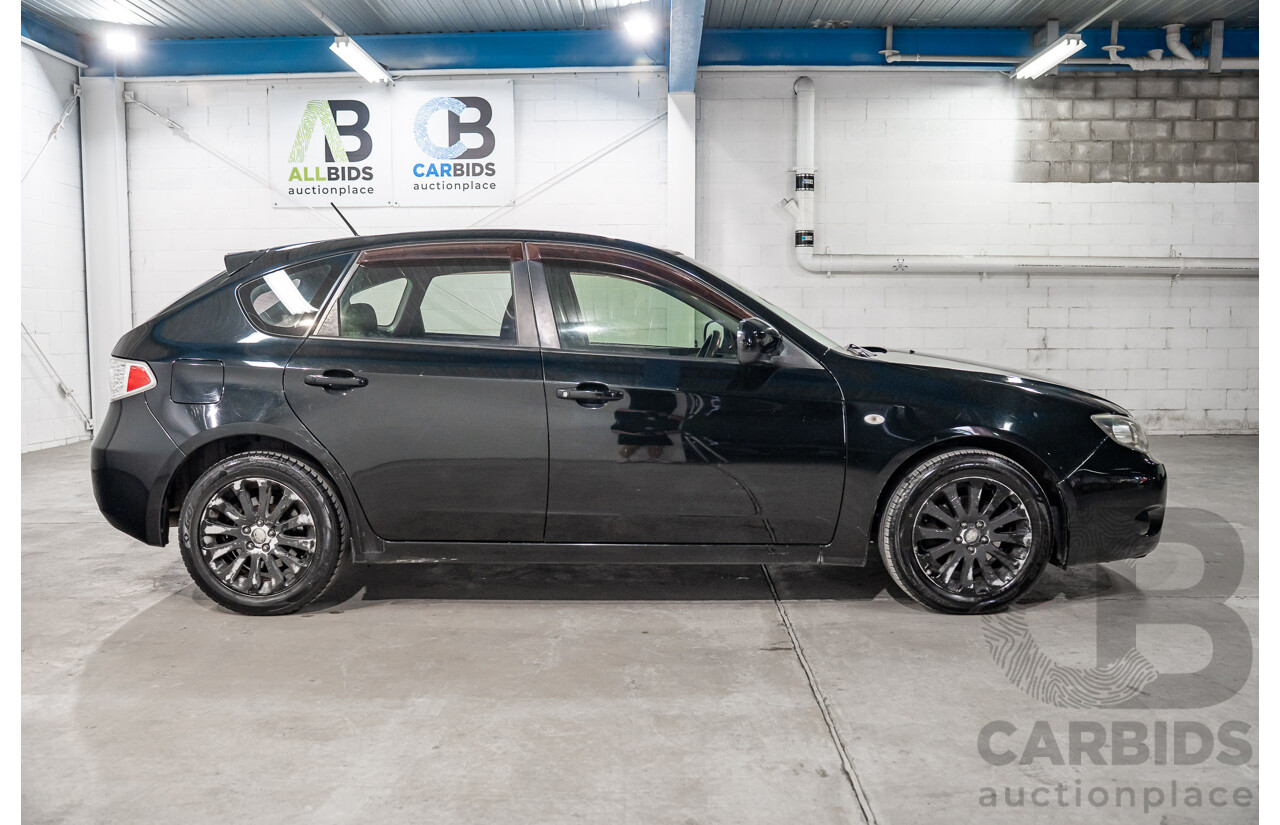 01/2009 Subaru Impreza R (AWD) MY09 5D Hatchback Black 2.0L