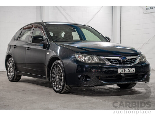 01/2009 Subaru Impreza R (AWD) MY09 5D Hatchback Black 2.0L