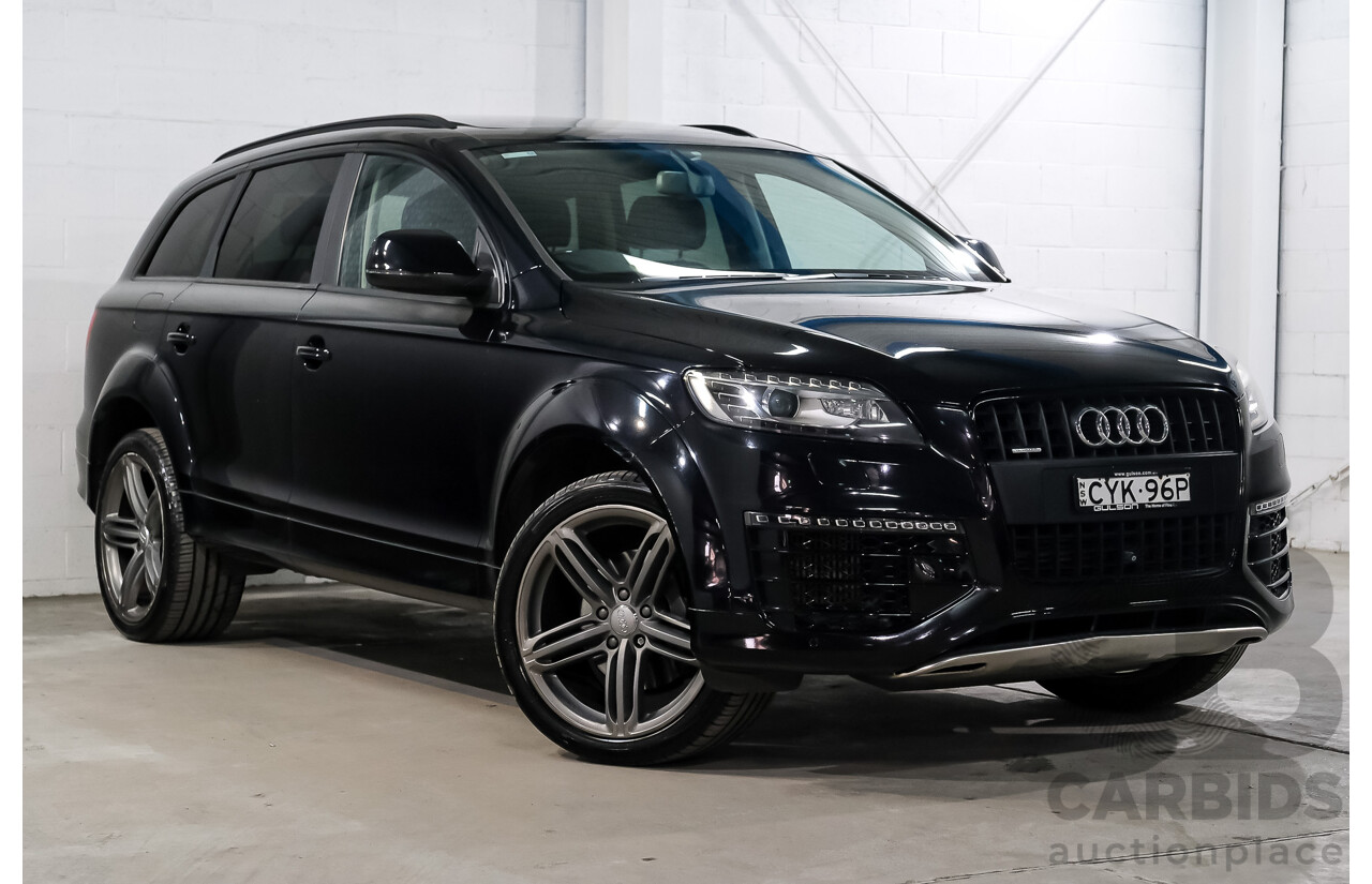 03/2015 Audi Q7 3.0 TDI Quattro AWD MY15 4d Wagon Ocra Black Metallic Turbo Diesel 3.0L