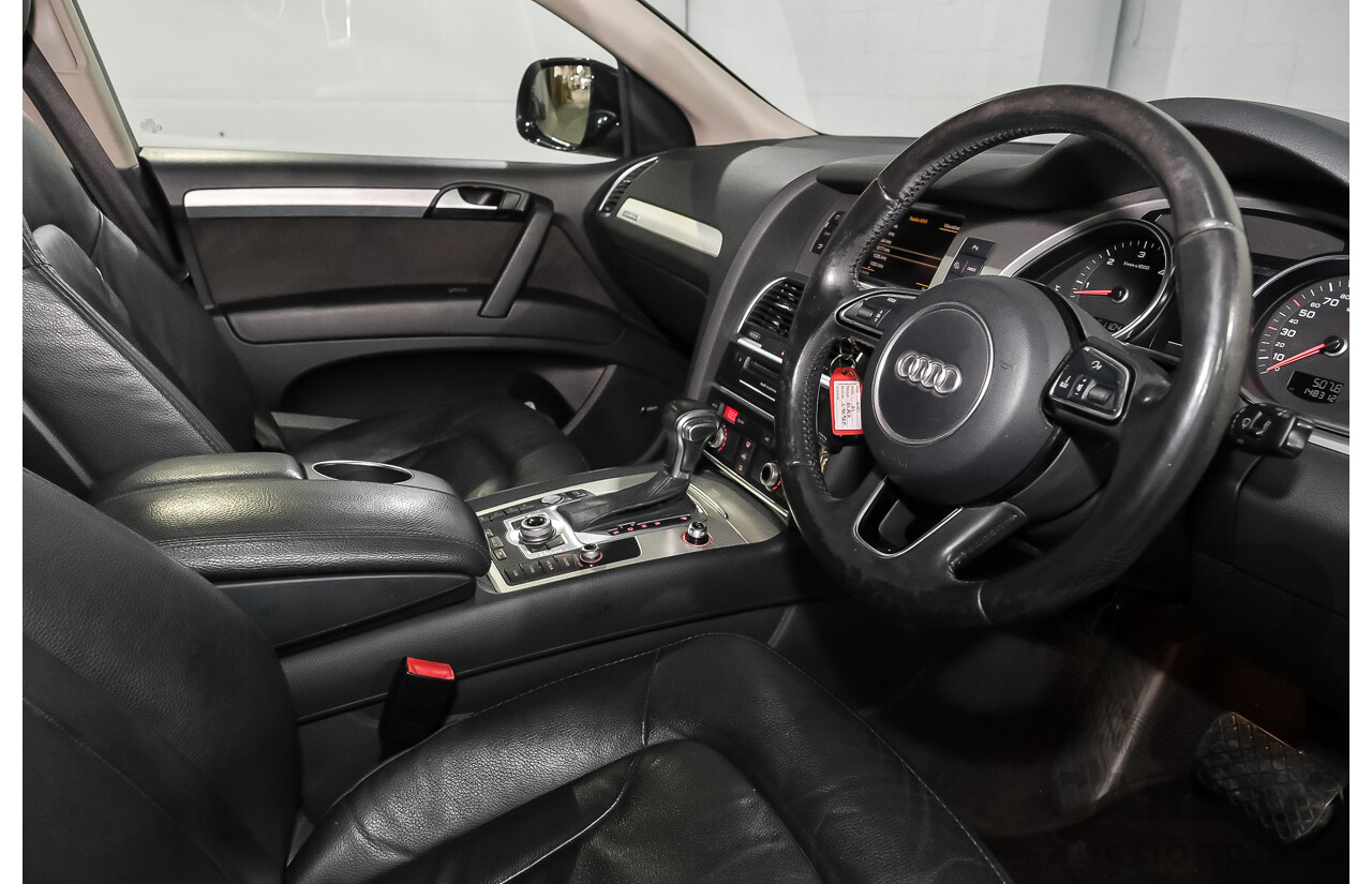 03/2015 Audi Q7 3.0 TDI Quattro AWD MY15 4d Wagon Ocra Black Metallic Turbo Diesel 3.0L