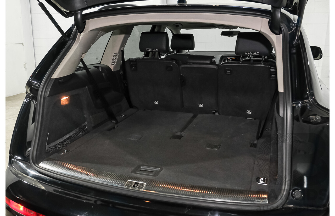03/2015 Audi Q7 3.0 TDI Quattro AWD MY15 4d Wagon Ocra Black Metallic Turbo Diesel 3.0L