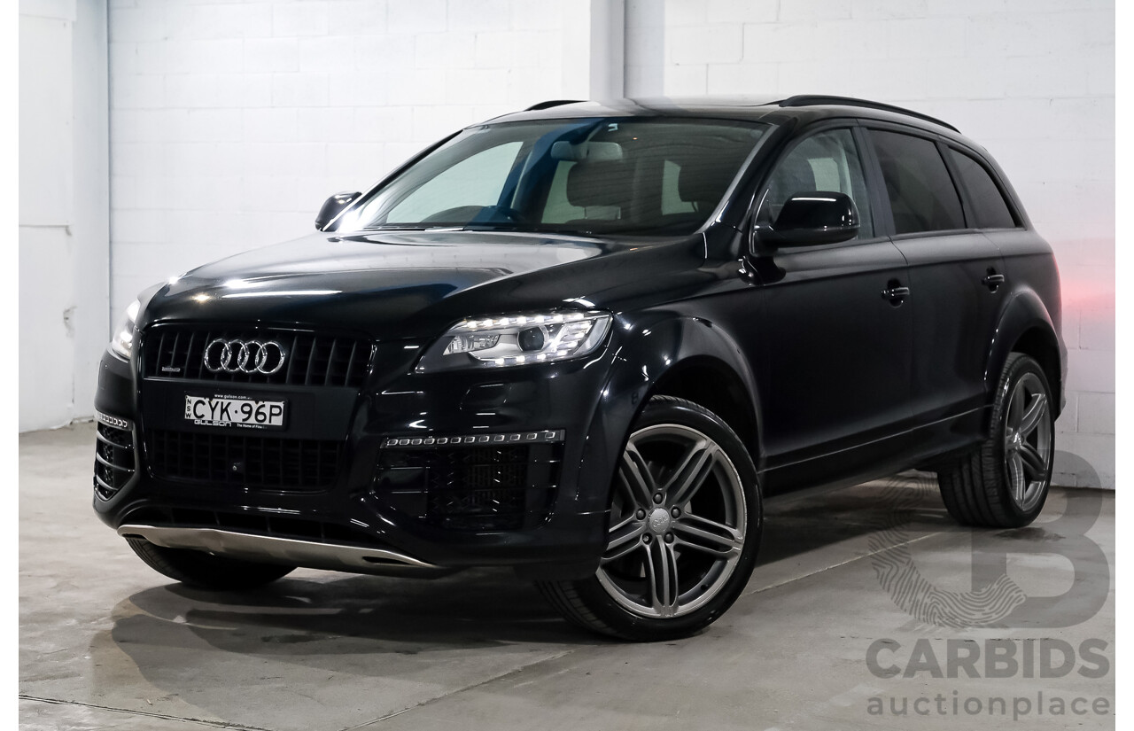 03/2015 Audi Q7 3.0 TDI Quattro AWD MY15 4d Wagon Ocra Black Metallic Turbo Diesel 3.0L