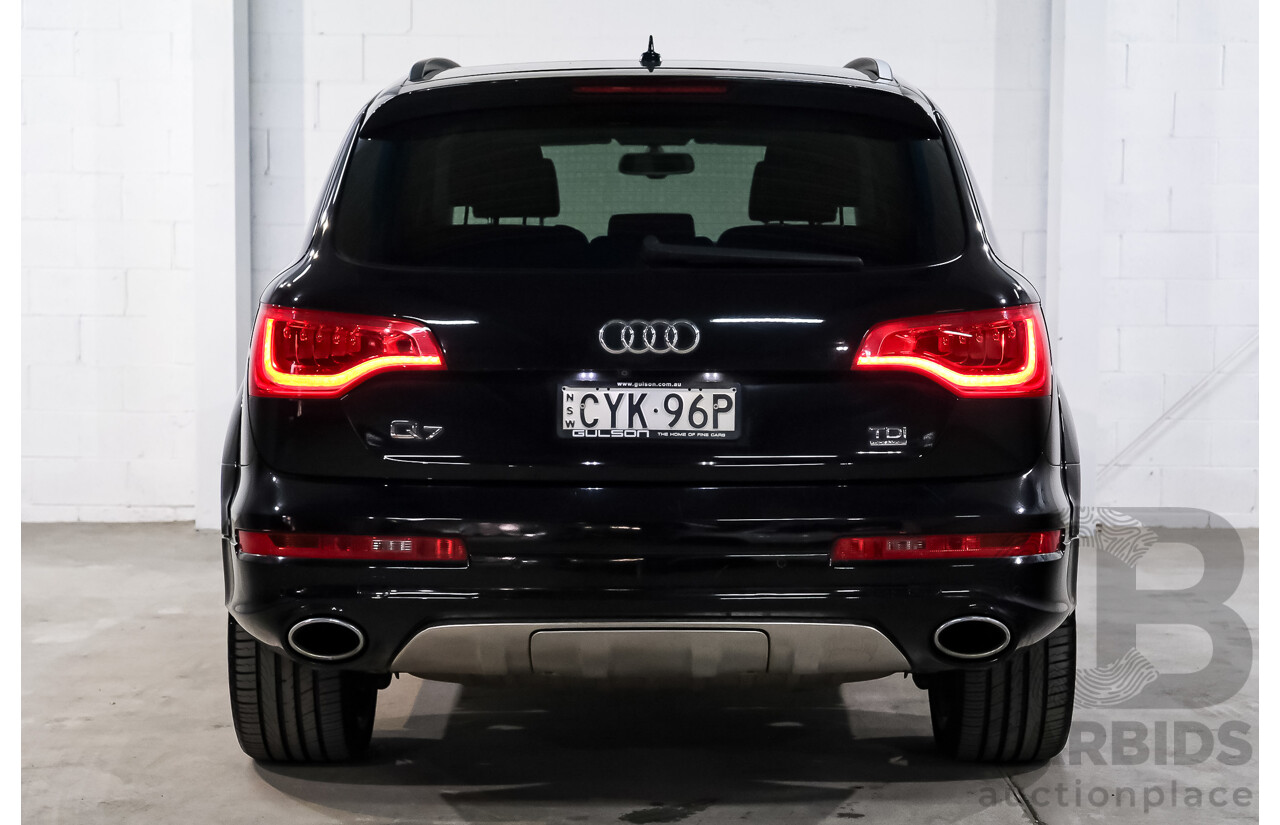 03/2015 Audi Q7 3.0 TDI Quattro AWD MY15 4d Wagon Ocra Black Metallic Turbo Diesel 3.0L