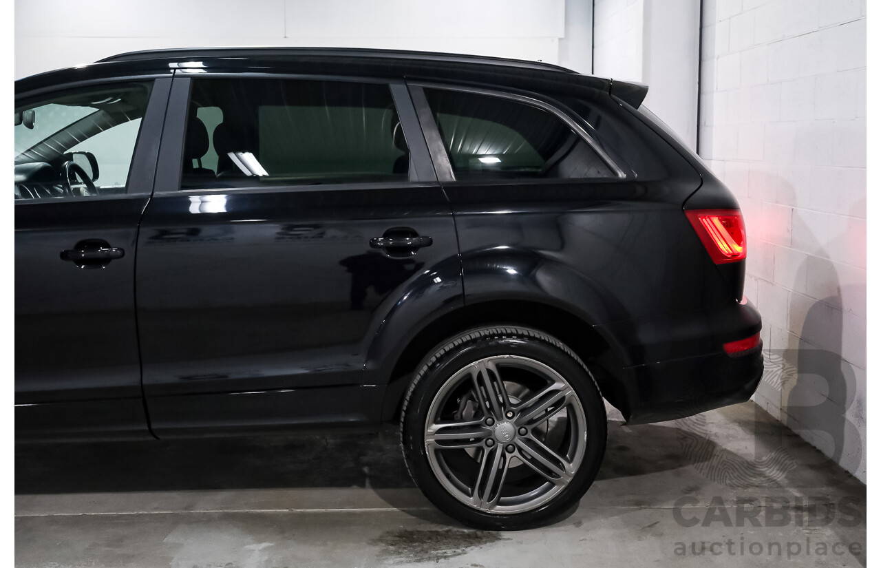 03/2015 Audi Q7 3.0 TDI Quattro AWD MY15 4d Wagon Ocra Black Metallic Turbo Diesel 3.0L