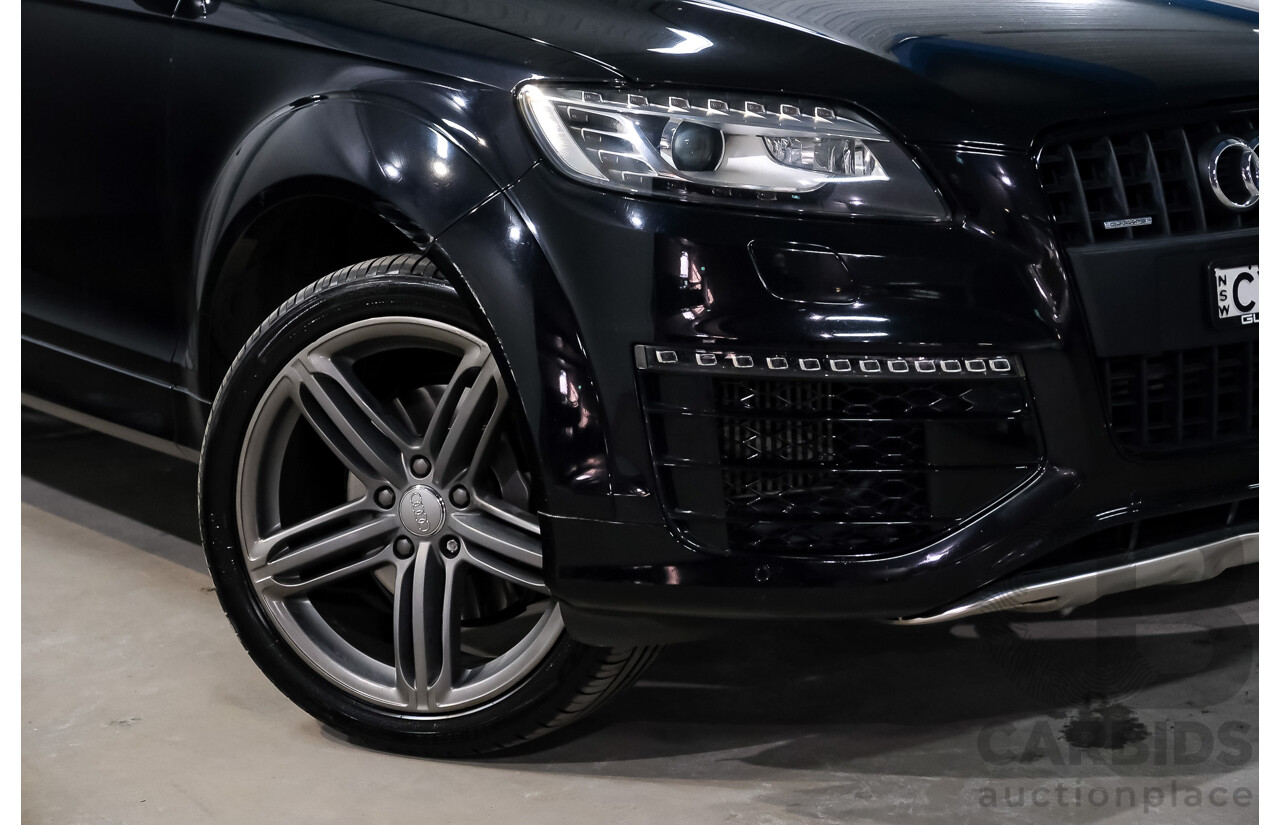 03/2015 Audi Q7 3.0 TDI Quattro AWD MY15 4d Wagon Ocra Black Metallic Turbo Diesel 3.0L