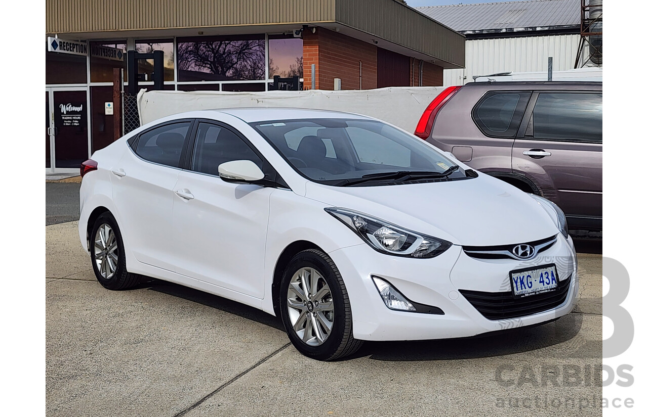 03/2015 Hyundai Elantra Active Special Edition MD SERIES 2 (MD3) 4d Sedan White 1.8L