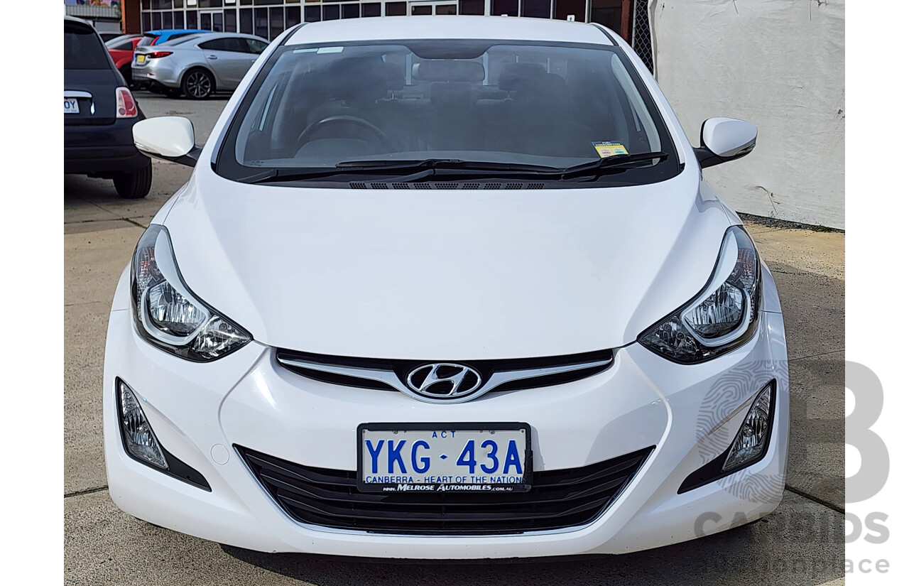 03/2015 Hyundai Elantra Active Special Edition MD SERIES 2 (MD3) 4d Sedan White 1.8L