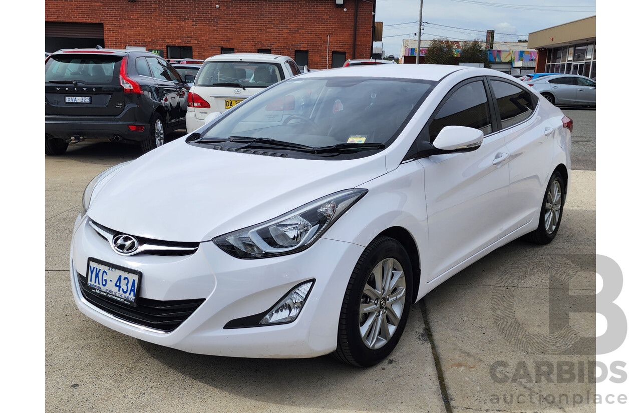 03/2015 Hyundai Elantra Active Special Edition MD SERIES 2 (MD3) 4d Sedan White 1.8L