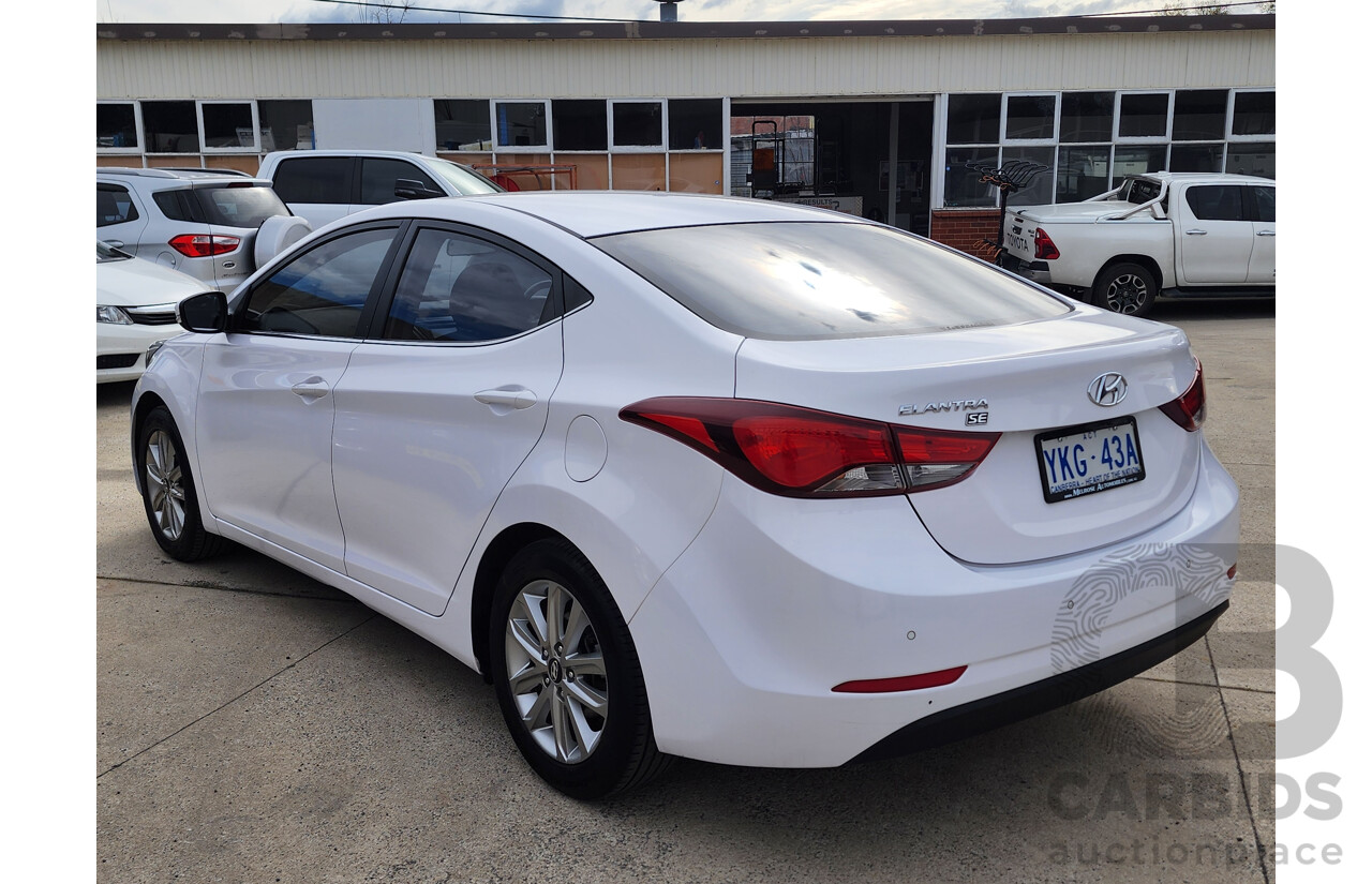 03/2015 Hyundai Elantra Active Special Edition MD SERIES 2 (MD3) 4d Sedan White 1.8L