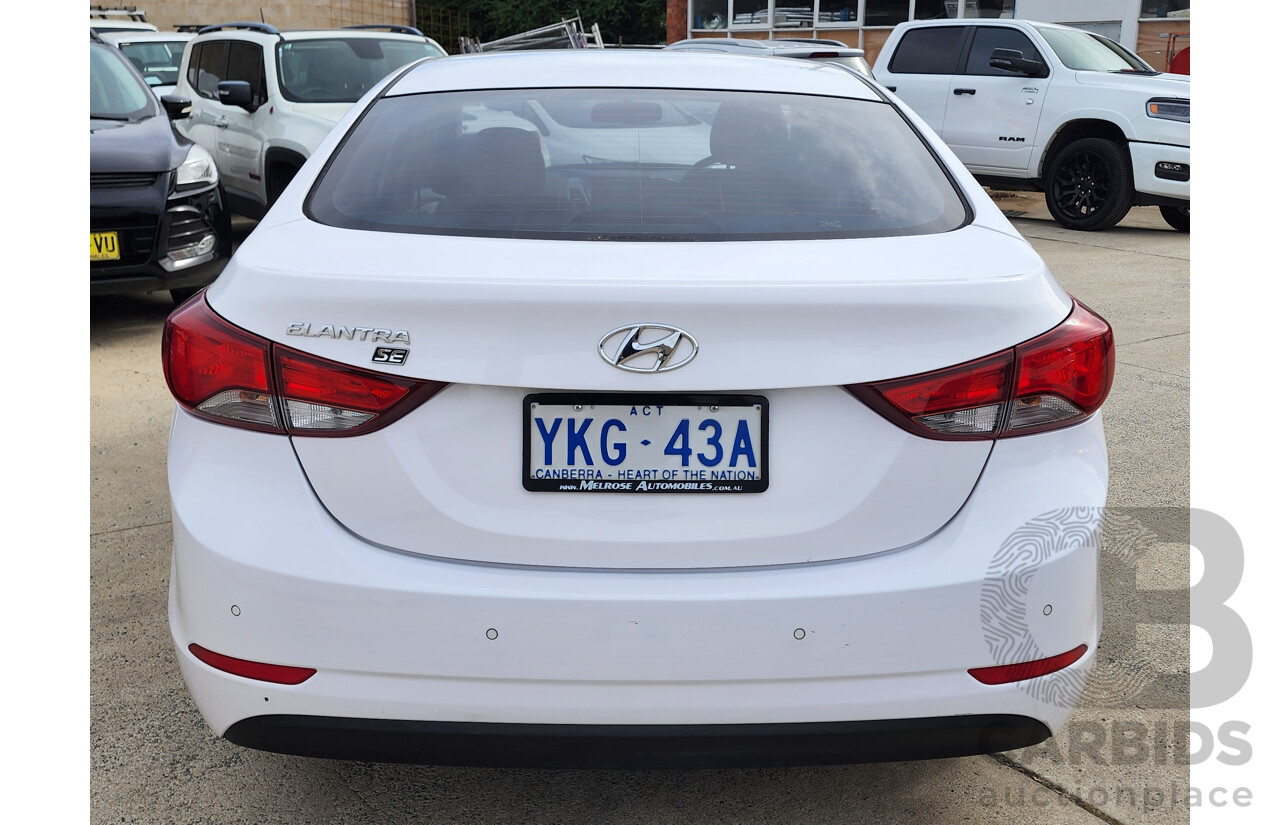 03/2015 Hyundai Elantra Active Special Edition MD SERIES 2 (MD3) 4d Sedan White 1.8L