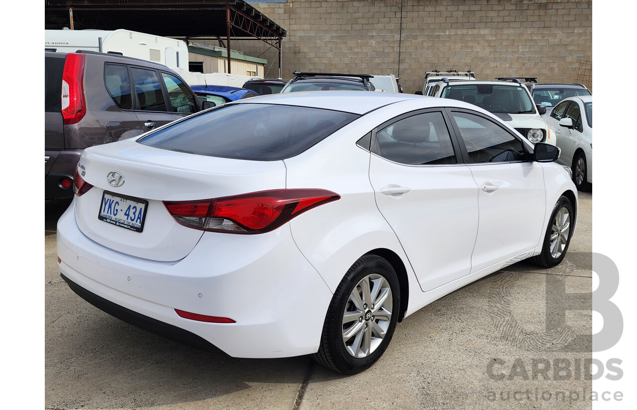 03/2015 Hyundai Elantra Active Special Edition MD SERIES 2 (MD3) 4d Sedan White 1.8L