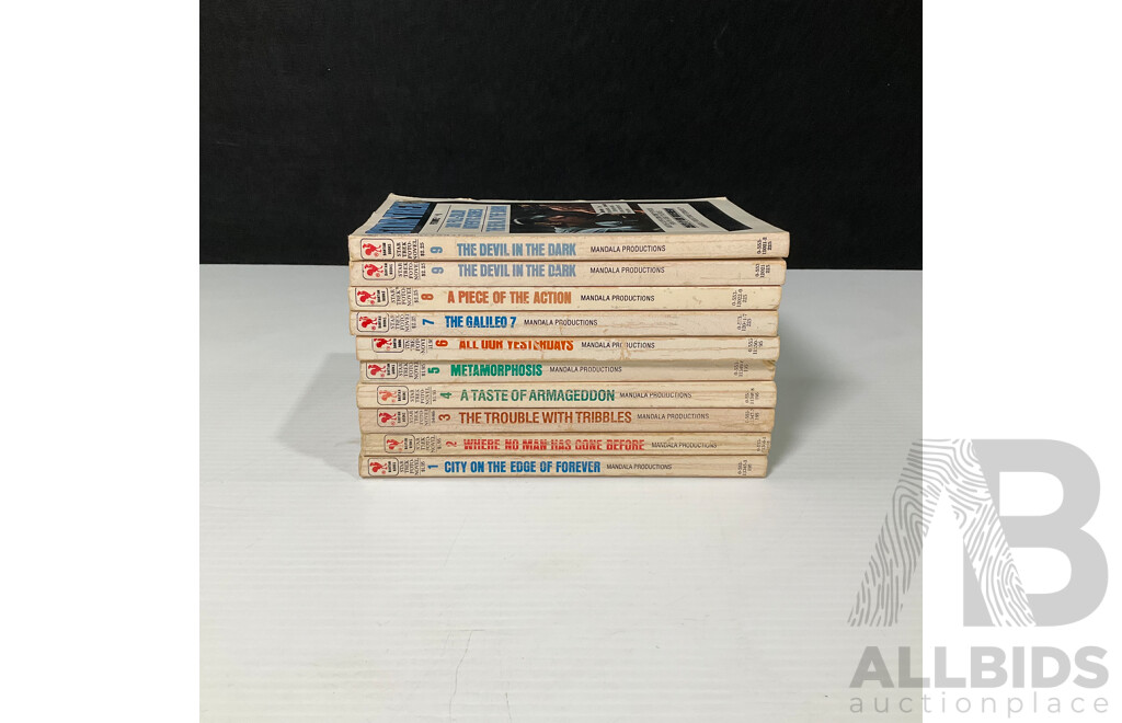 Set of Star Trek Mandala Productions Books