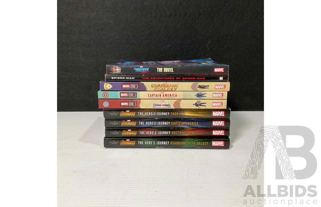 Collection of Nine Marvel Books