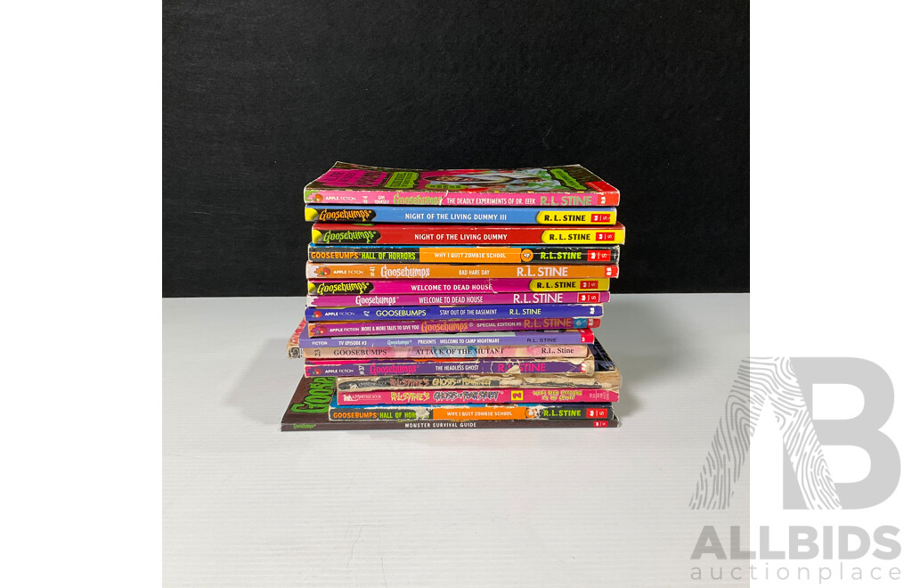 Collection of Sixteeen Goosebumps Books by R.L. Stine