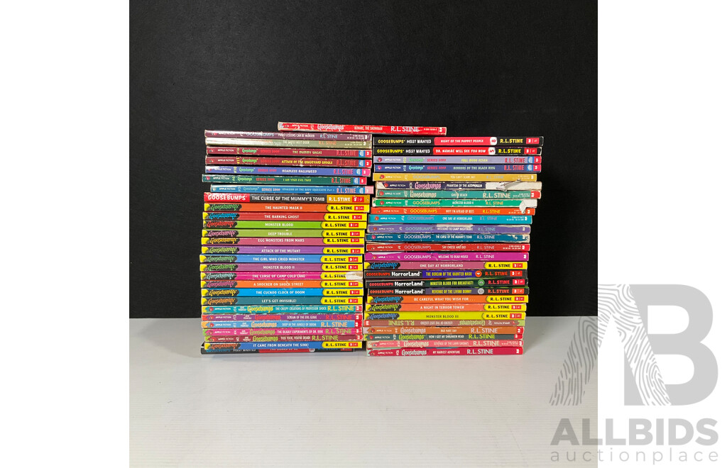 Large Collection of Goosebumps Books by R.L Stine