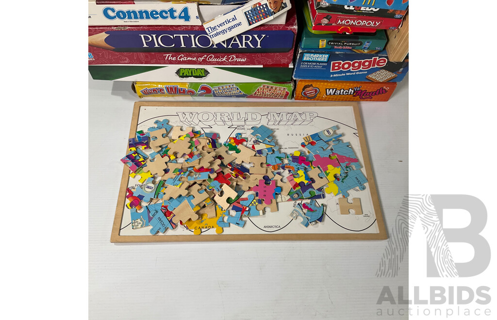 Large Collection of Vintage Board Games