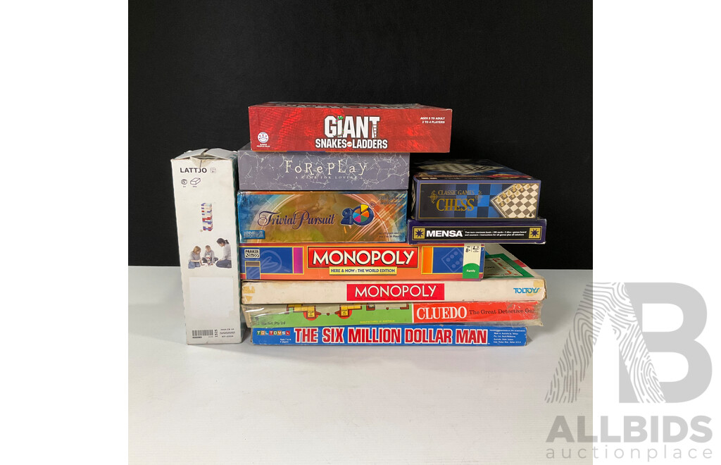 Large Collection of Vintage Board Games