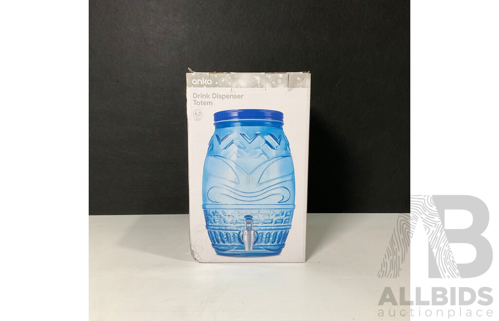 Anko Glass Drink Dispenser Totem