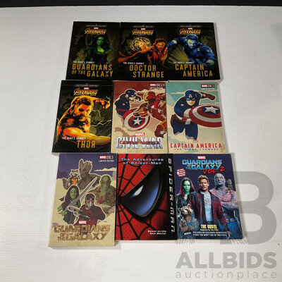 Collection of Nine Marvel Books