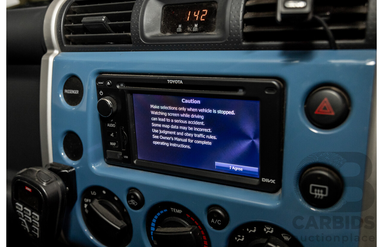 05/2012 Toyota FJ Cruiser 4x4 GSJ15R 4d Wagon Blue 4.0L