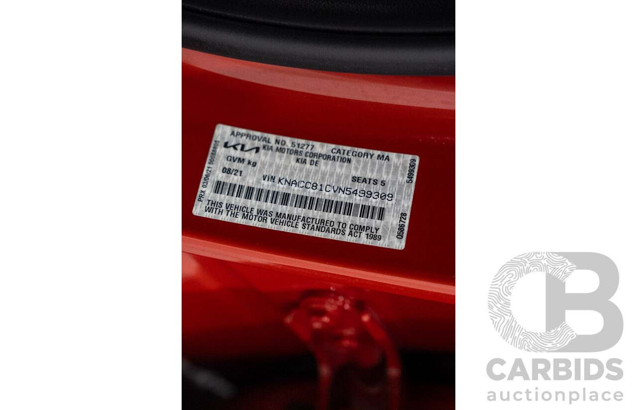 08/2021 Kia Niro HEV Sport DE MY21 4D Wagon Sunset Orange Hybrid 1.6L