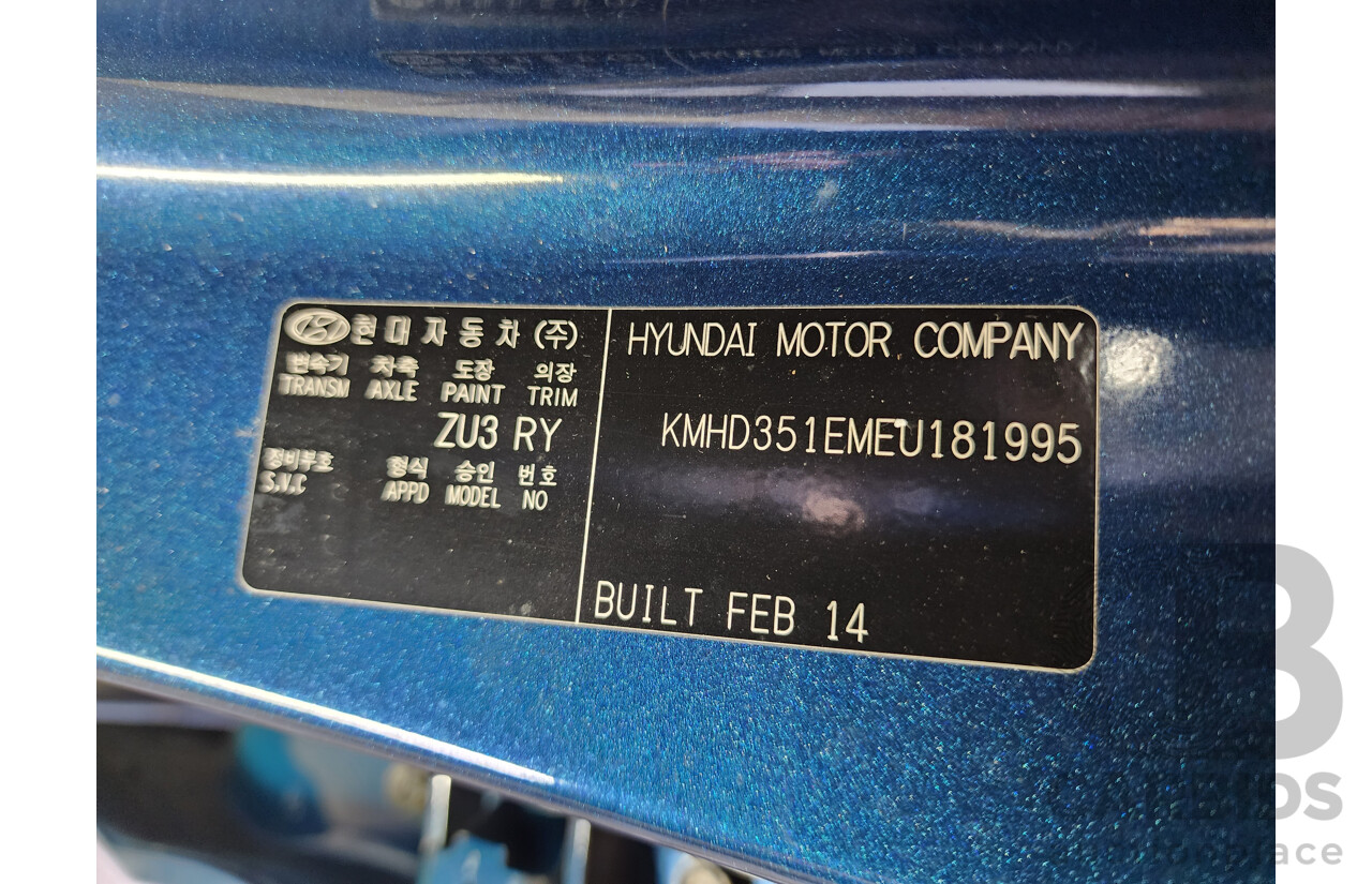 04/2014 Hyundai i30 Trophy GD MY14 5d Hatchback Blue 1.8L