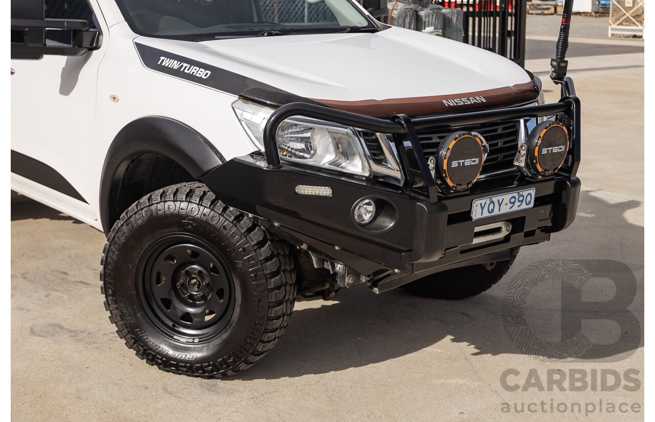 11/2016 Nissan Navara RX (4x4) NP300 D23 King Cab White Turbo Diesel 2.3L
