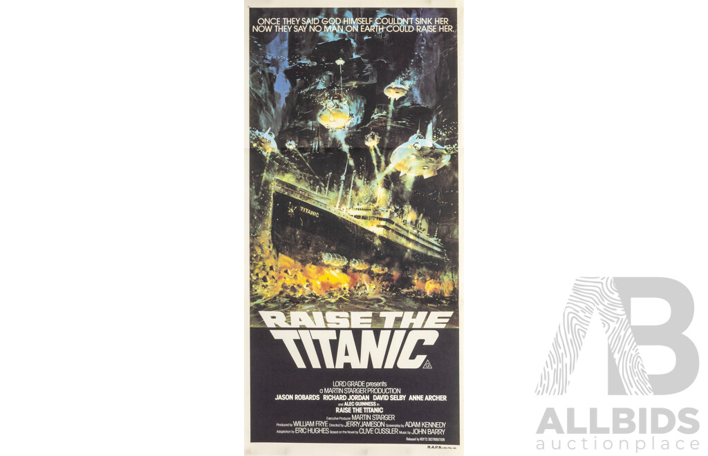 Vintage 'Raise the Titanic' Unframed Daybill Poster, 1980 (M.A.P.S Lithographic Print)