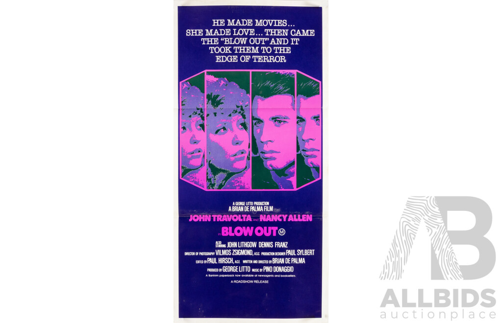 Vintage 'Blow Out'  Unframed Daybill Poster, 1982 (Lithographic Print)
