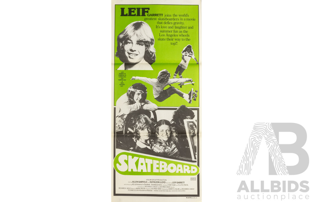 Vintage 'Skateboard' Unframed Daybill Poster, 1978 (M.A.P.S. Lithographic Print)