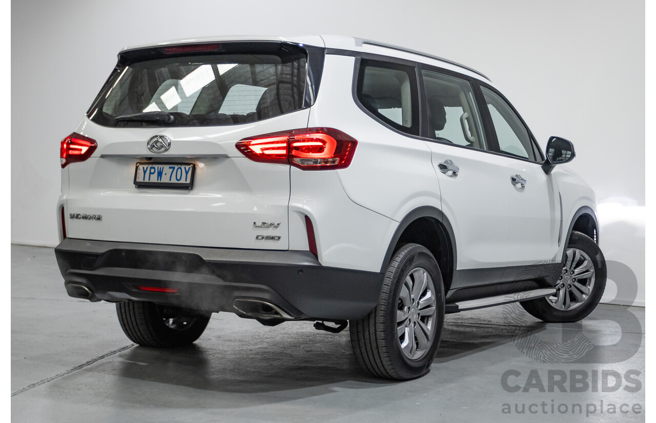 11/2021 LDV D90 Executive (RWD) SV9A 4D Wagon Blanc White Turbo 2.0L - 7-Seater