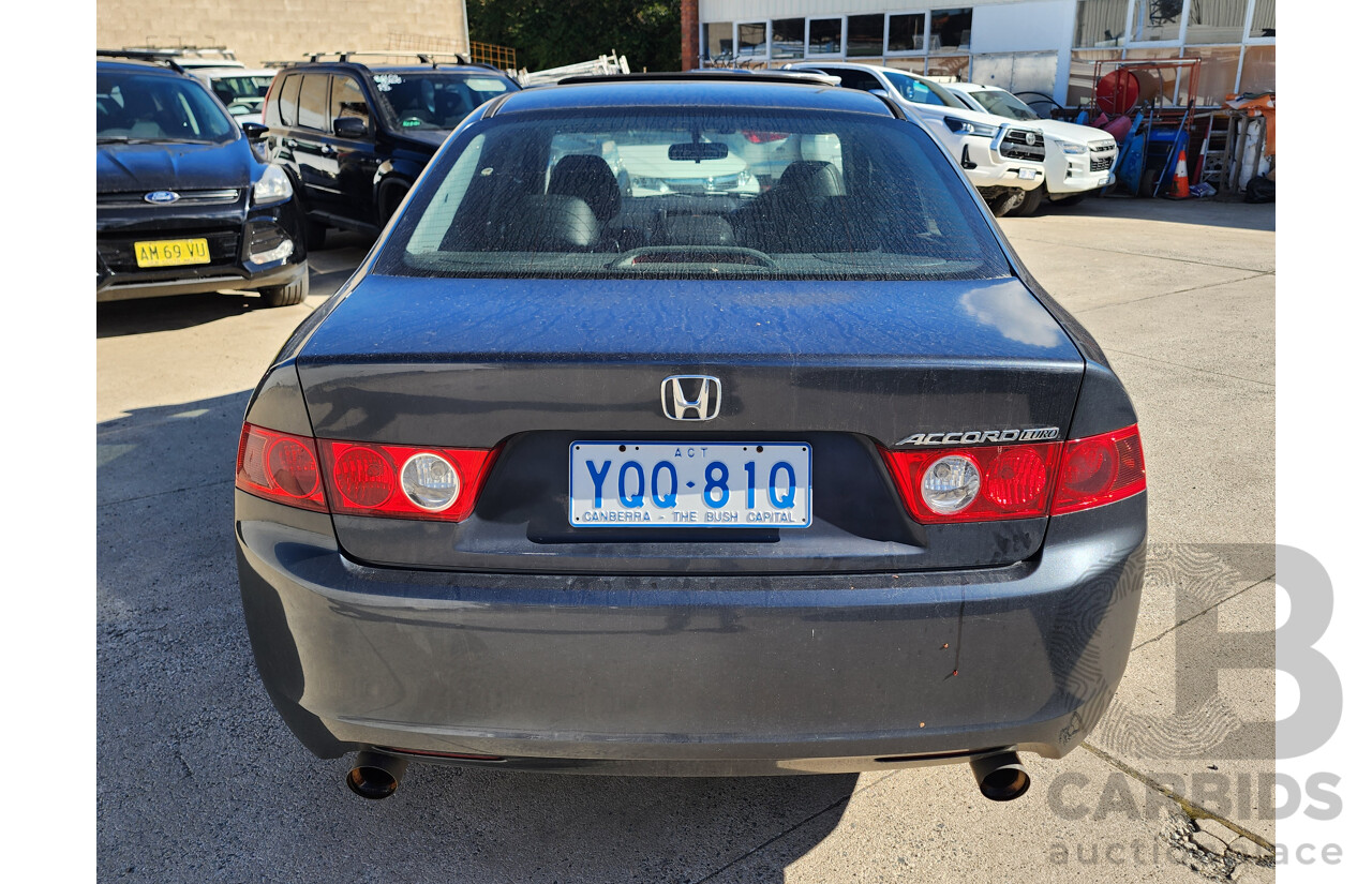 09/2004 Honda Accord EURO Luxury 4d Sedan Grey 2.4L