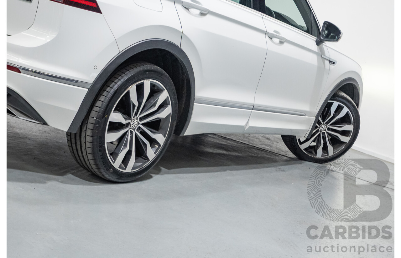 4/2019 Volkswagen Tiguan 162 TSI Highline R-Line Pack (AWD) 5NA MY19 4d Wagon Pure White Turbo 2.0L