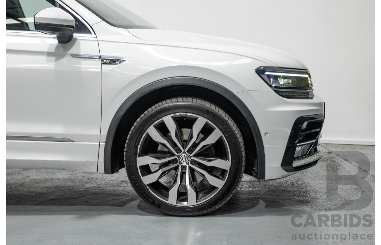 4/2019 Volkswagen Tiguan 162 TSI Highline R-Line Pack (AWD) 5NA MY19 4d Wagon Pure White Turbo 2.0L