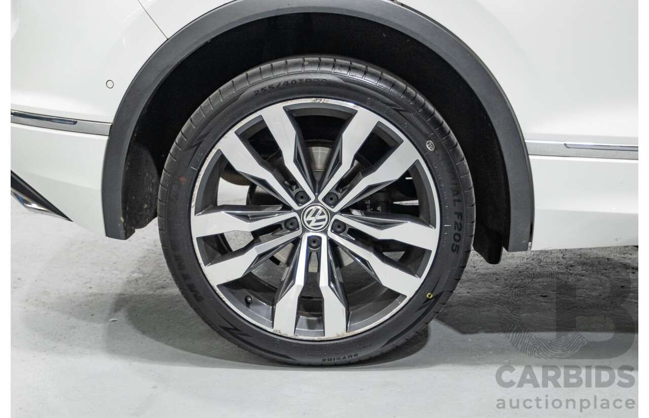 4/2019 Volkswagen Tiguan 162 TSI Highline R-Line Pack (AWD) 5NA MY19 4d Wagon Pure White Turbo 2.0L