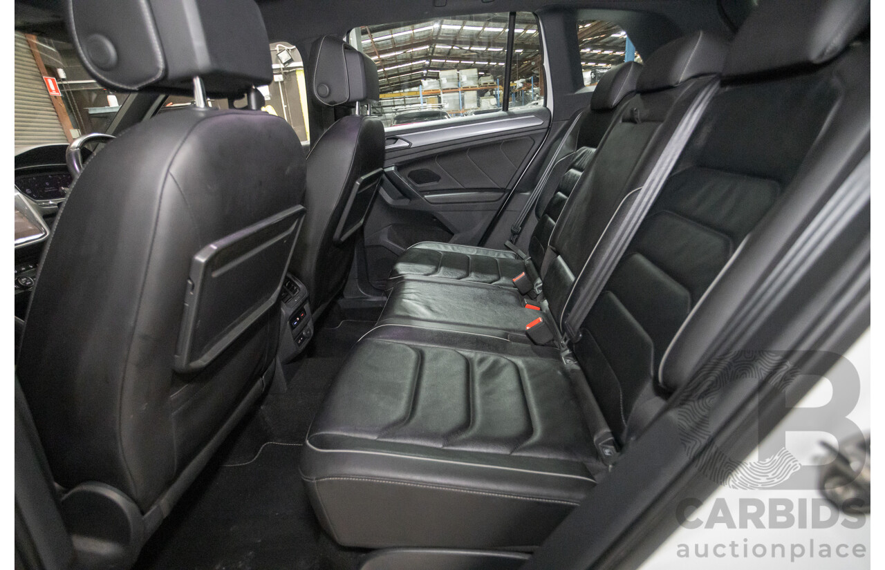 4/2019 Volkswagen Tiguan 162 TSI Highline R-Line Pack (AWD) 5NA MY19 4d Wagon Pure White Turbo 2.0L