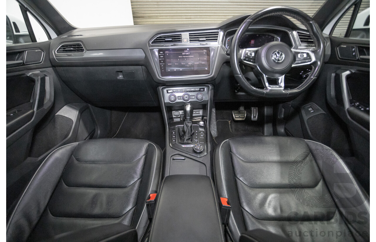4/2019 Volkswagen Tiguan 162 TSI Highline R-Line Pack (AWD) 5NA MY19 4d Wagon Pure White Turbo 2.0L