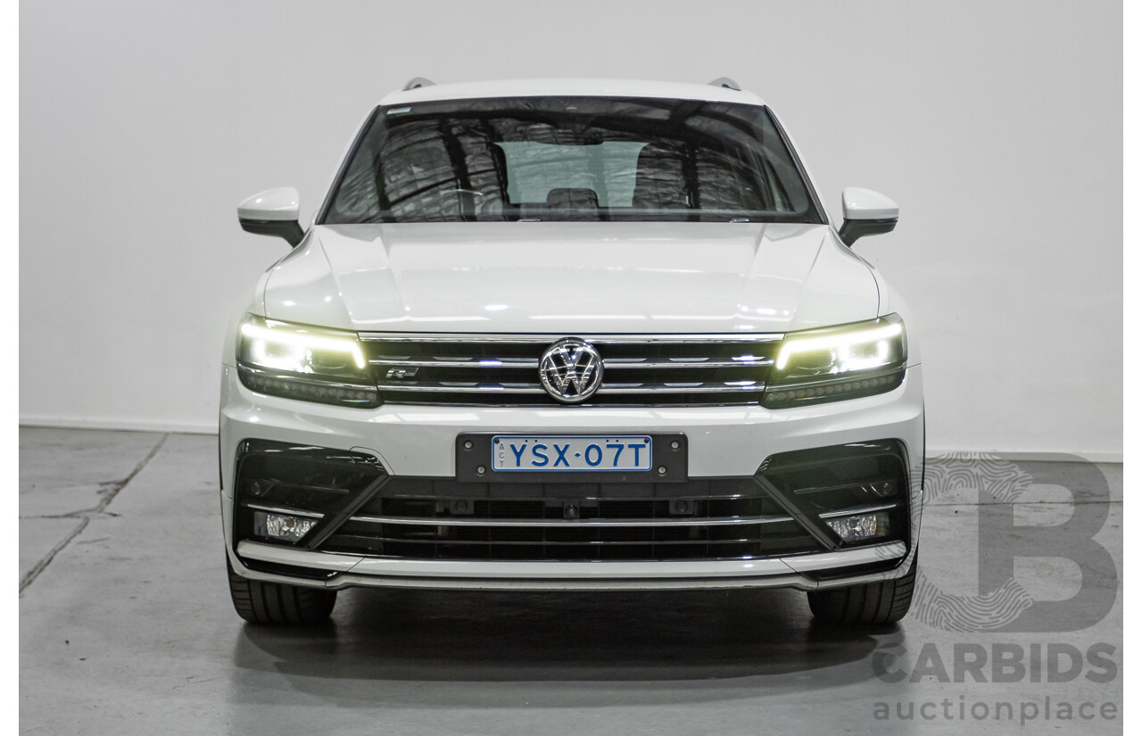 4/2019 Volkswagen Tiguan 162 TSI Highline R-Line Pack (AWD) 5NA MY19 4d Wagon Pure White Turbo 2.0L