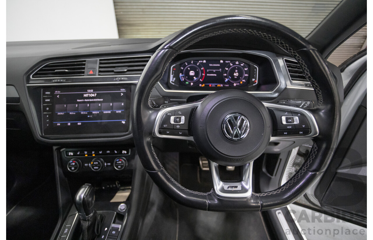 4/2019 Volkswagen Tiguan 162 TSI Highline R-Line Pack (AWD) 5NA MY19 4d Wagon Pure White Turbo 2.0L