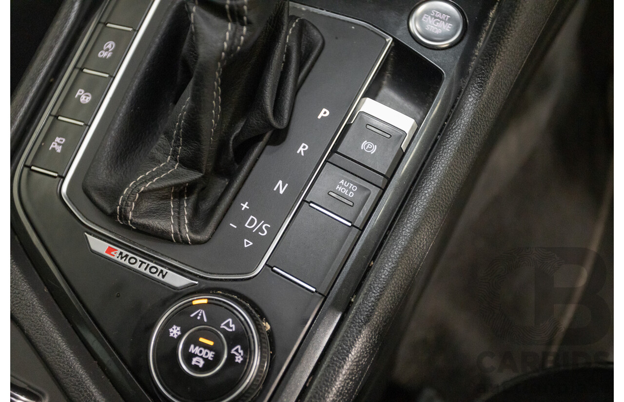 4/2019 Volkswagen Tiguan 162 TSI Highline R-Line Pack (AWD) 5NA MY19 4d Wagon Pure White Turbo 2.0L