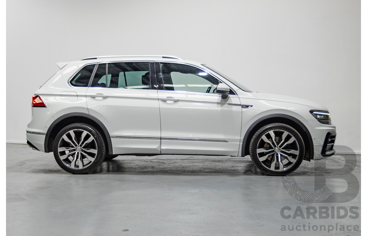 4/2019 Volkswagen Tiguan 162 TSI Highline R-Line Pack (AWD) 5NA MY19 4d Wagon Pure White Turbo 2.0L