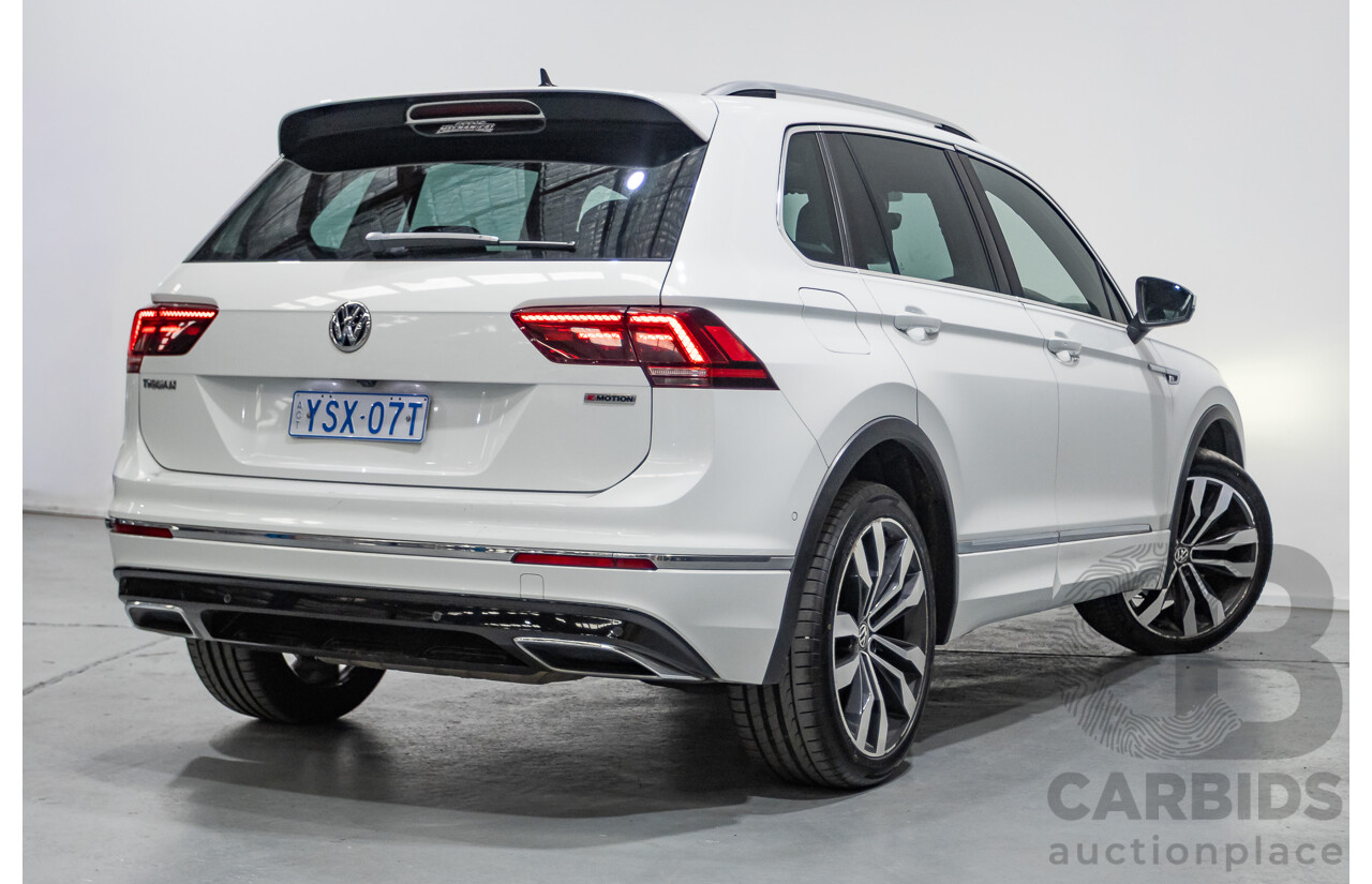 4/2019 Volkswagen Tiguan 162 TSI Highline R-Line Pack (AWD) 5NA MY19 4d Wagon Pure White Turbo 2.0L