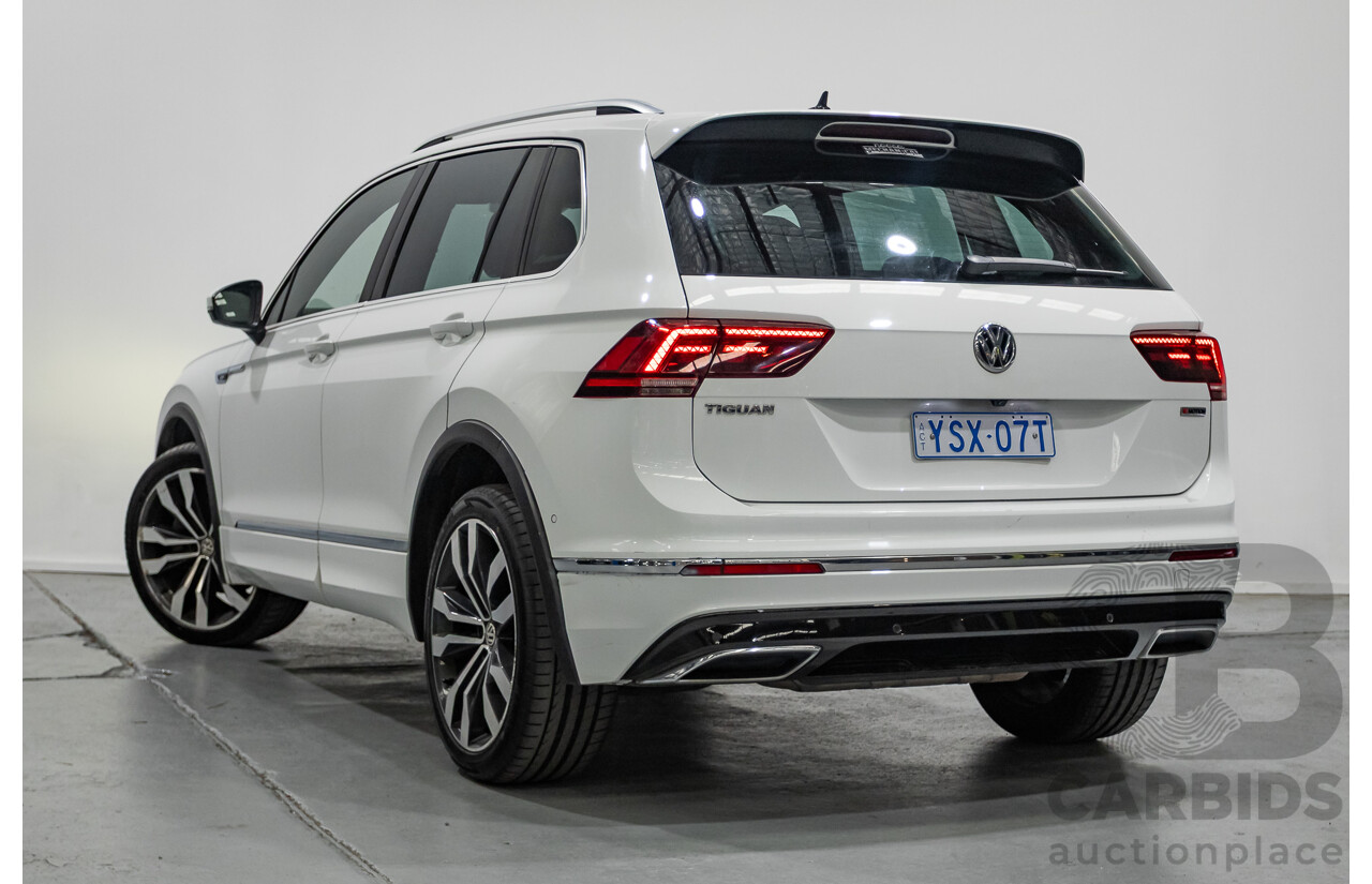 4/2019 Volkswagen Tiguan 162 TSI Highline R-Line Pack (AWD) 5NA MY19 4d Wagon Pure White Turbo 2.0L