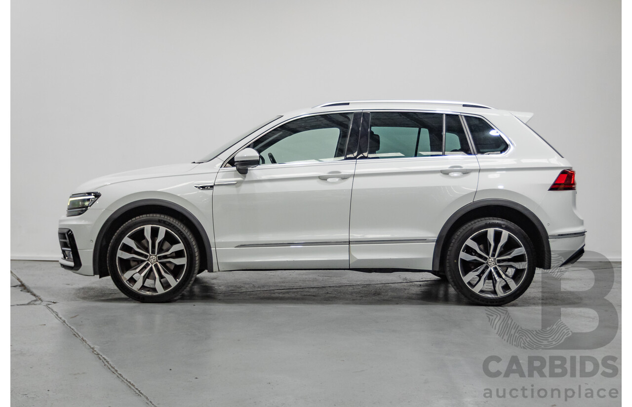 4/2019 Volkswagen Tiguan 162 TSI Highline R-Line Pack (AWD) 5NA MY19 4d Wagon Pure White Turbo 2.0L