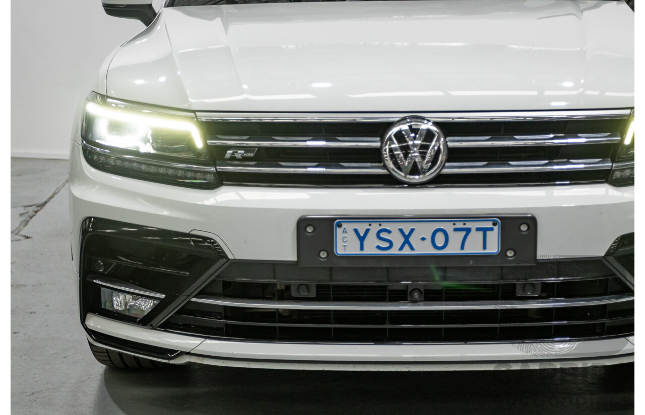 4/2019 Volkswagen Tiguan 162 TSI Highline R-Line Pack (AWD) 5NA MY19 4d Wagon Pure White Turbo 2.0L