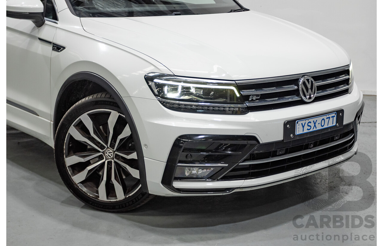 4/2019 Volkswagen Tiguan 162 TSI Highline R-Line Pack (AWD) 5NA MY19 4d Wagon Pure White Turbo 2.0L