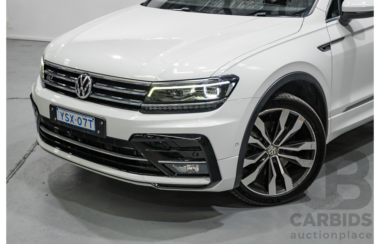 4/2019 Volkswagen Tiguan 162 TSI Highline R-Line Pack (AWD) 5NA MY19 4d Wagon Pure White Turbo 2.0L